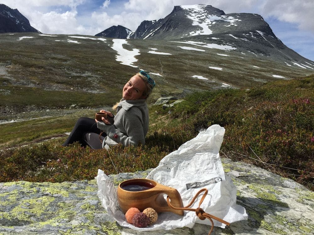 Matpakke lunch in the Norwegian Mountains 