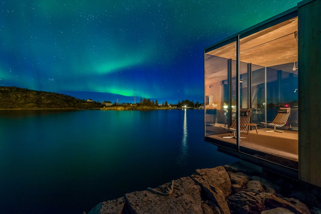 Northern Lights from the Manshausen Sea Cabin