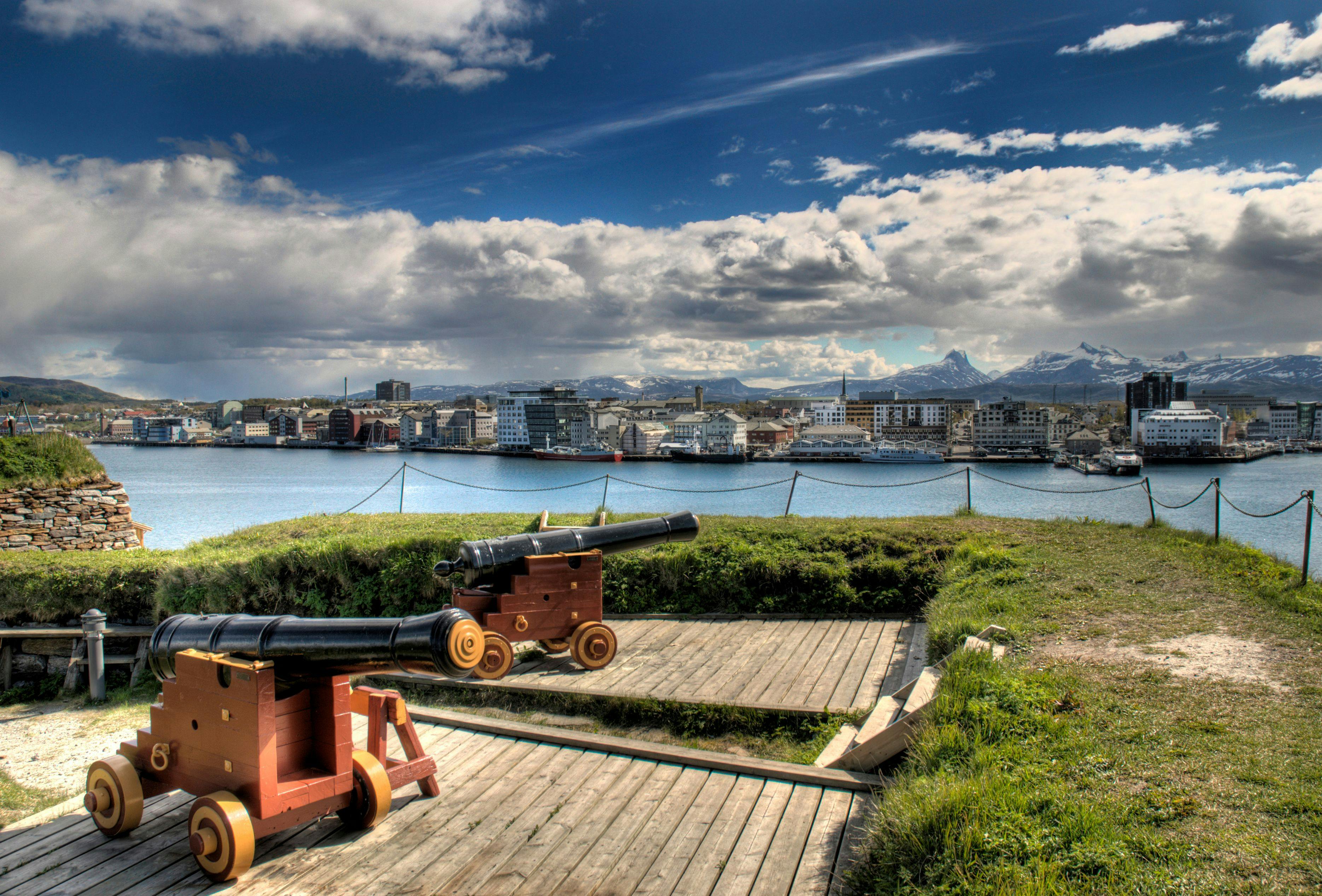 Canons outside of Bodø City