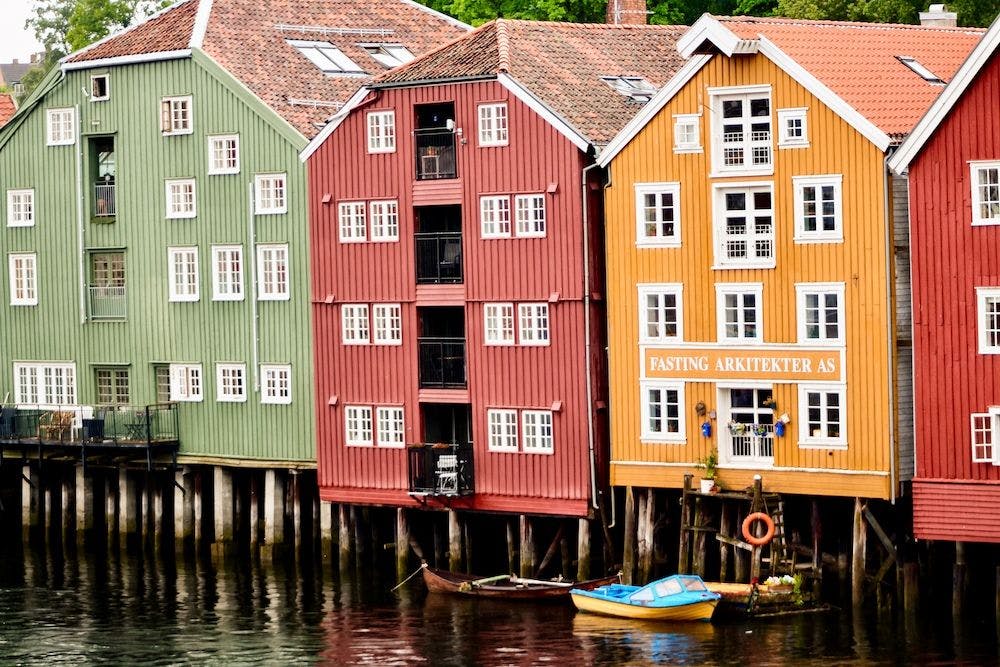 Wooden Houses in Trondheim