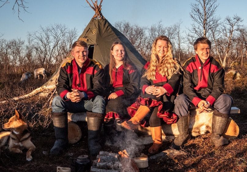 A Native Norwegian Sami family