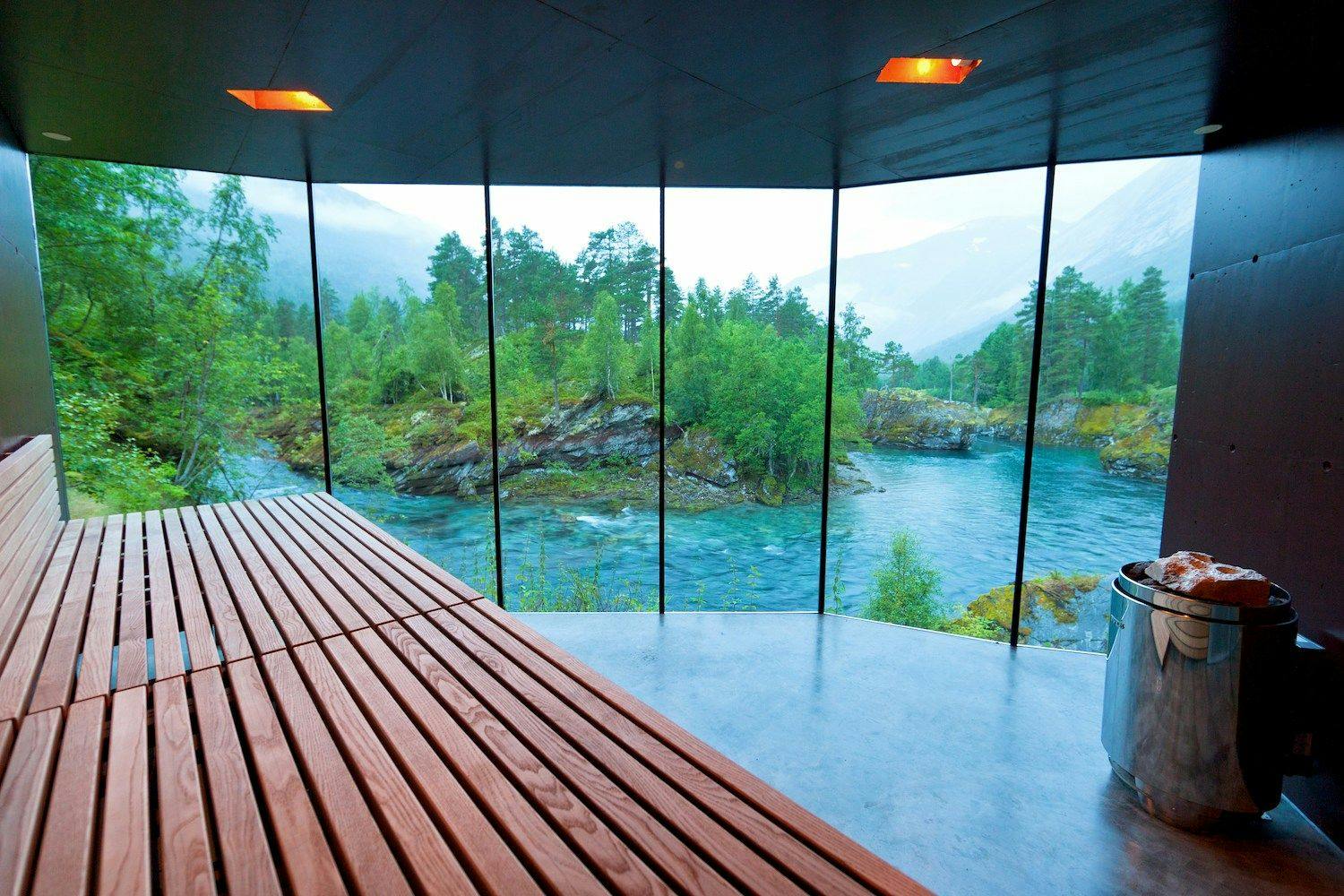 Sauna with a view