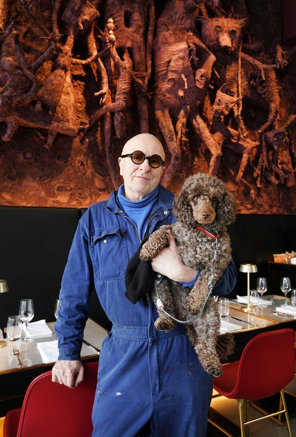 Artist Kjell Erik Kili Olsen at his Gubalari restaurant at KUK Trondheim