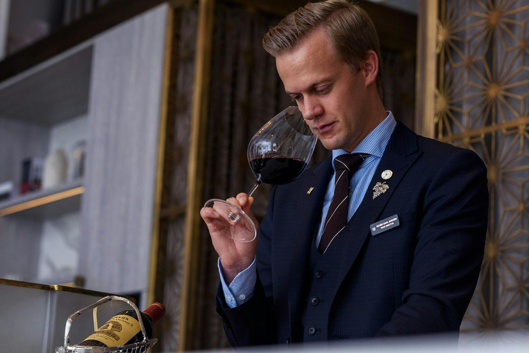 Henrik Dahl Jahnsen wine sommelier at Britannia Hotel