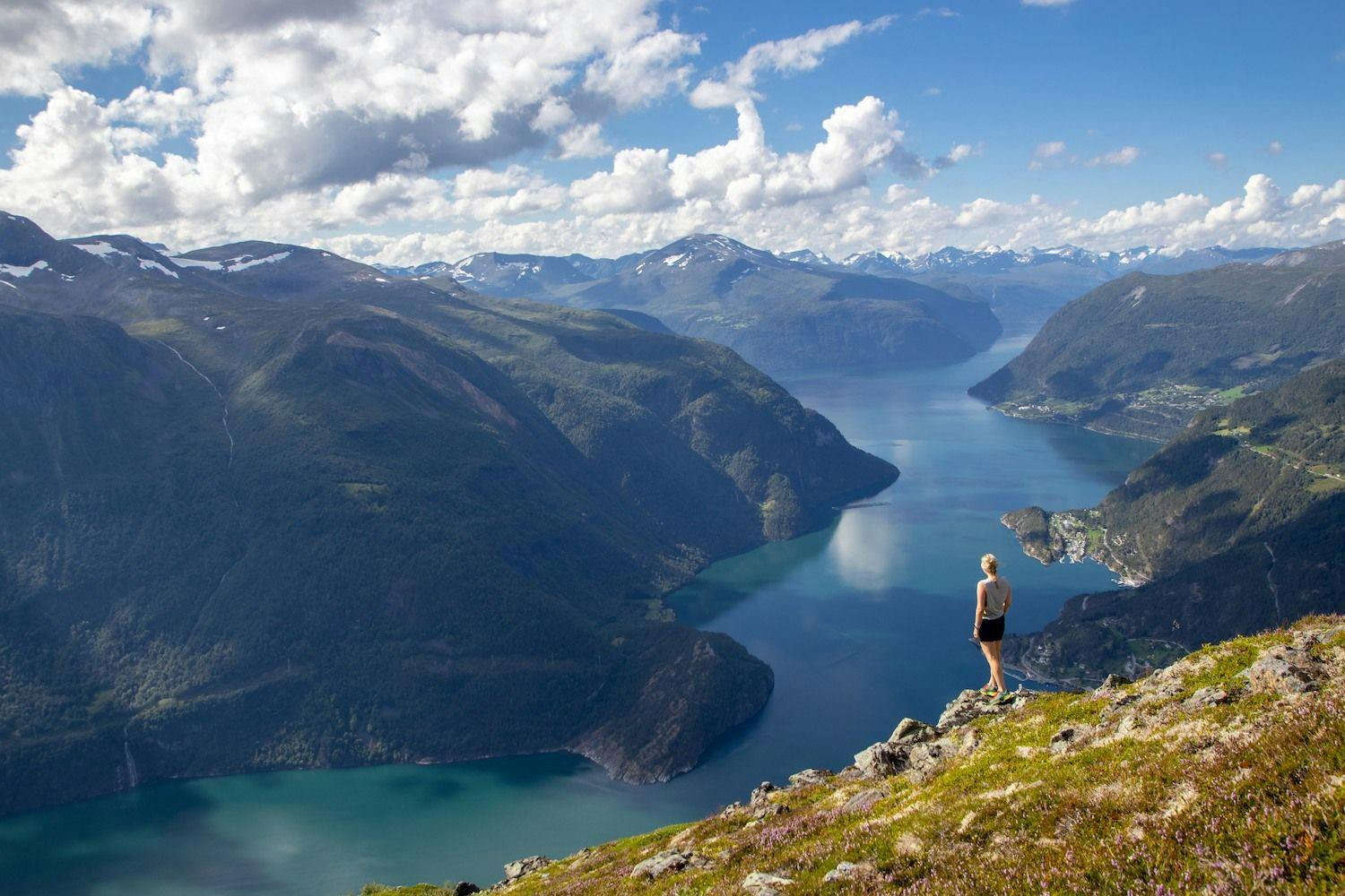 UNESCO heritage protected fjord landscape in Norway