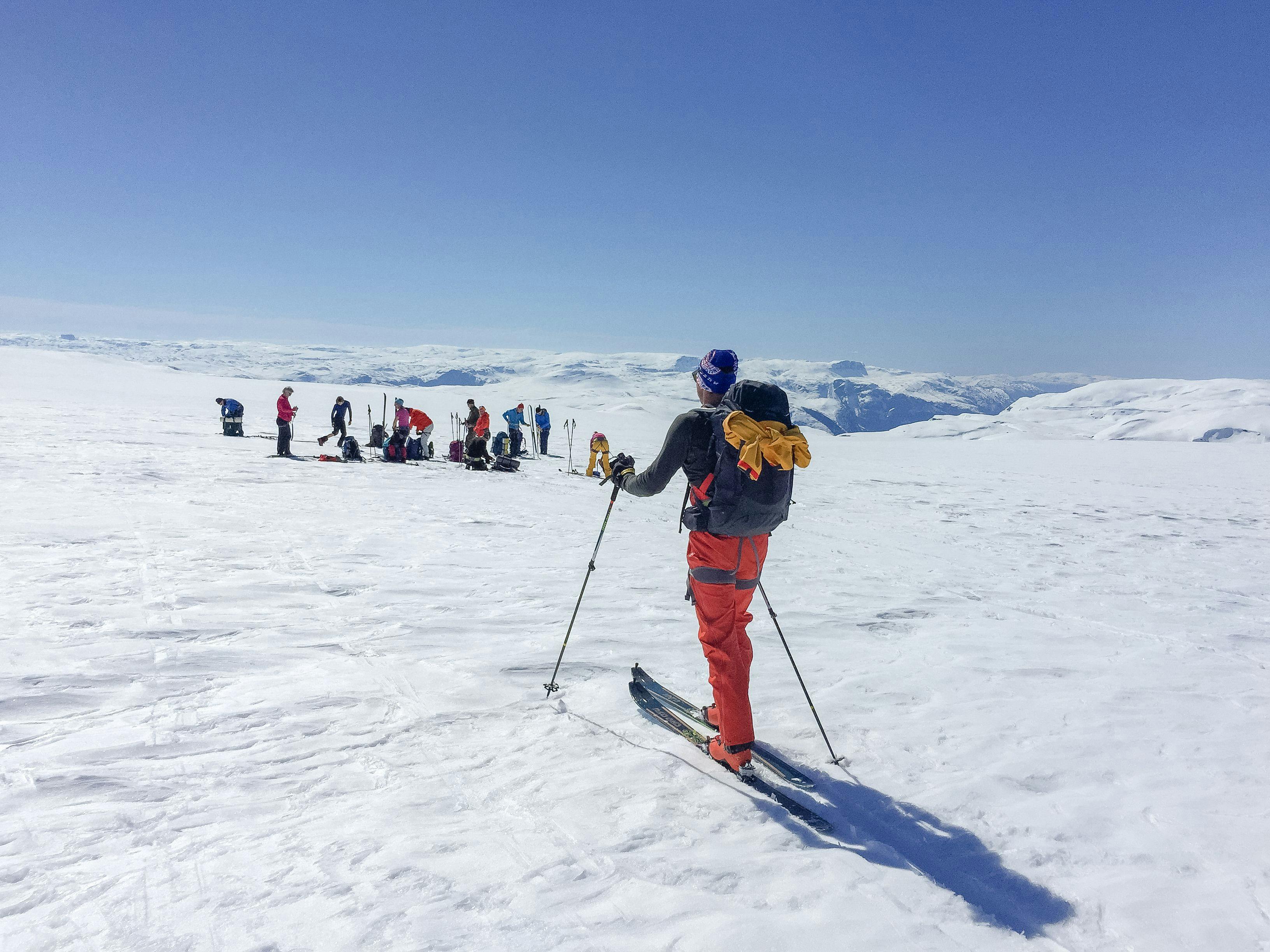 Ski trip at Finse in Hardangerfjord 